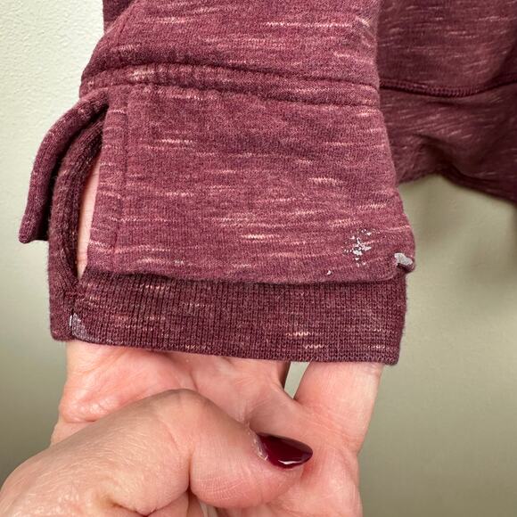 Lululemon Find Your Centre Wrap Hoodie Heathered Marled Rust Berry 4 Burgundy - Picture 11 of 14